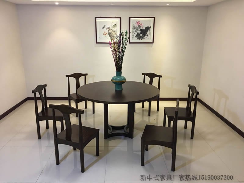 新中式餐桌椅組合