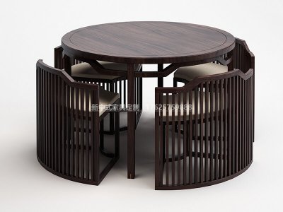 新中式餐桌椅組合JYG-CQS-788