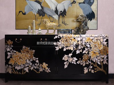 新中式餐邊柜JYG-CQS-873