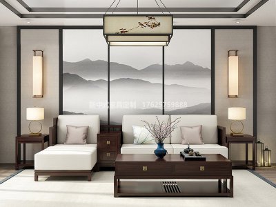 新中式沙發組合JYG-CQS-1099