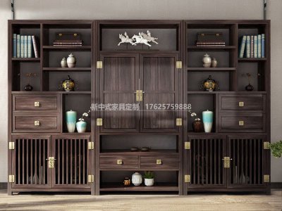 新中式書架JYG-CQS-1111