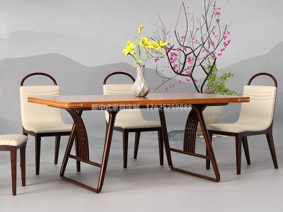 新中式餐桌椅組合JYG-CQS-1257