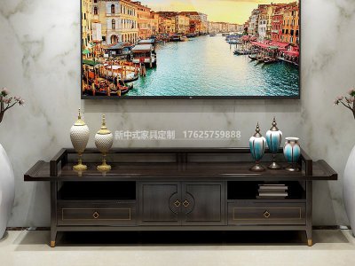 新中式電視柜JYG-CQS-1432
