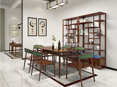 新中式餐桌椅組合JYG-CQS-1519