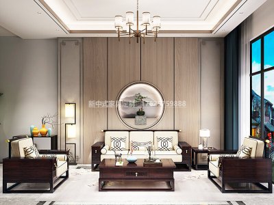 新中式沙發JYG-CQS-1737
