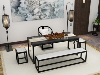 新中式茶室家具JYG-CQS-1742