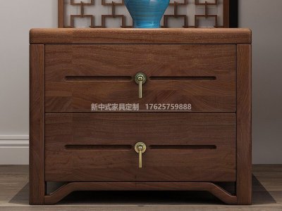 新中式床頭柜JYG-CQS-1775