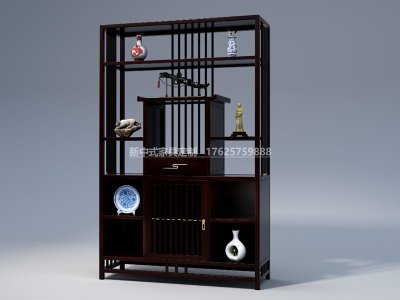 新中式書架JYG-CQS-2003