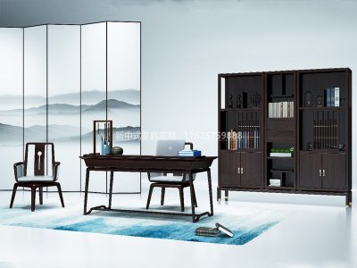 新中式書房家具JYG-CQS-2005
