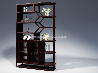 新中式書架JYG-CQS-2009