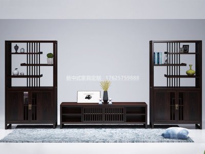 新中式電視柜JYG-CQS-2017